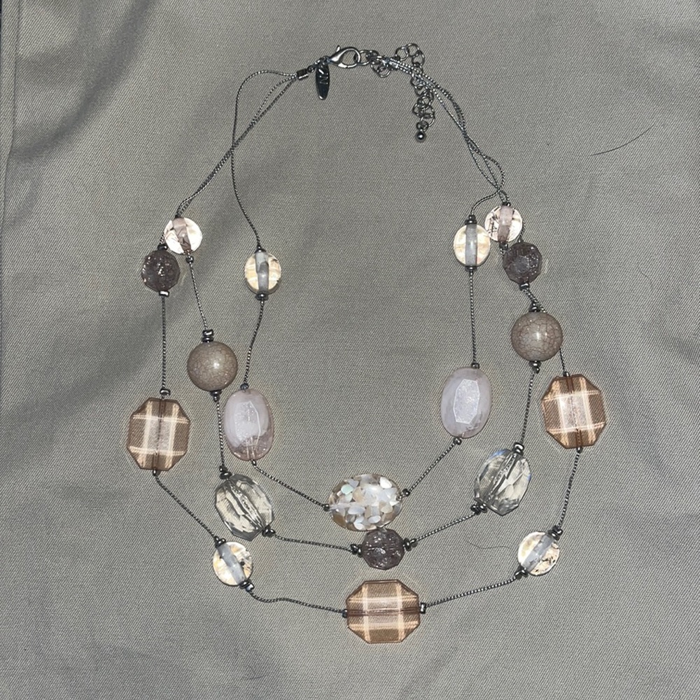Three tiered necklace